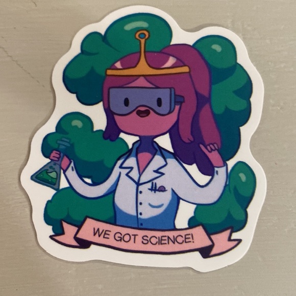 Set of 4. New vinyl stickers. Waterproof 💦. Cute science designs. - Picture 2 of 5